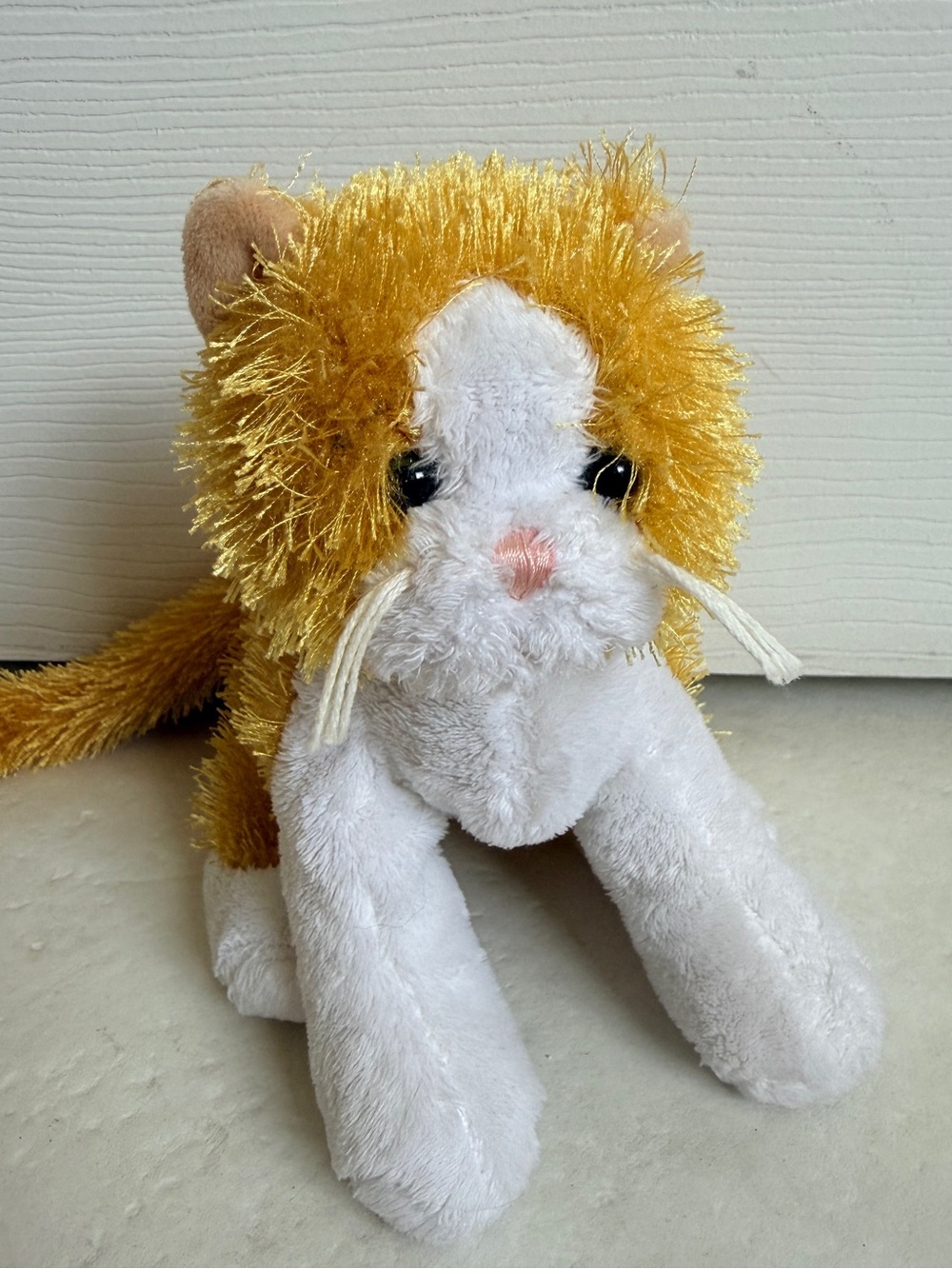 Webkinz Lil'Kinz Orange and White Cat Plush Orange Stuffed Animal No Code US70
